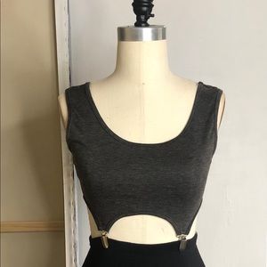 Suspender Crop Top